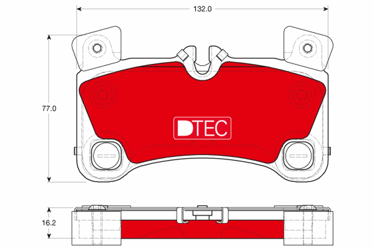 TRW Bremseklodser gdb1775dte for VW PORSCHE