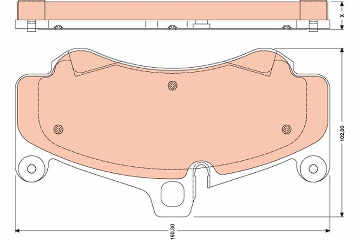 TRW Bremseklodser gdb1779 for PORSCHE AUDI