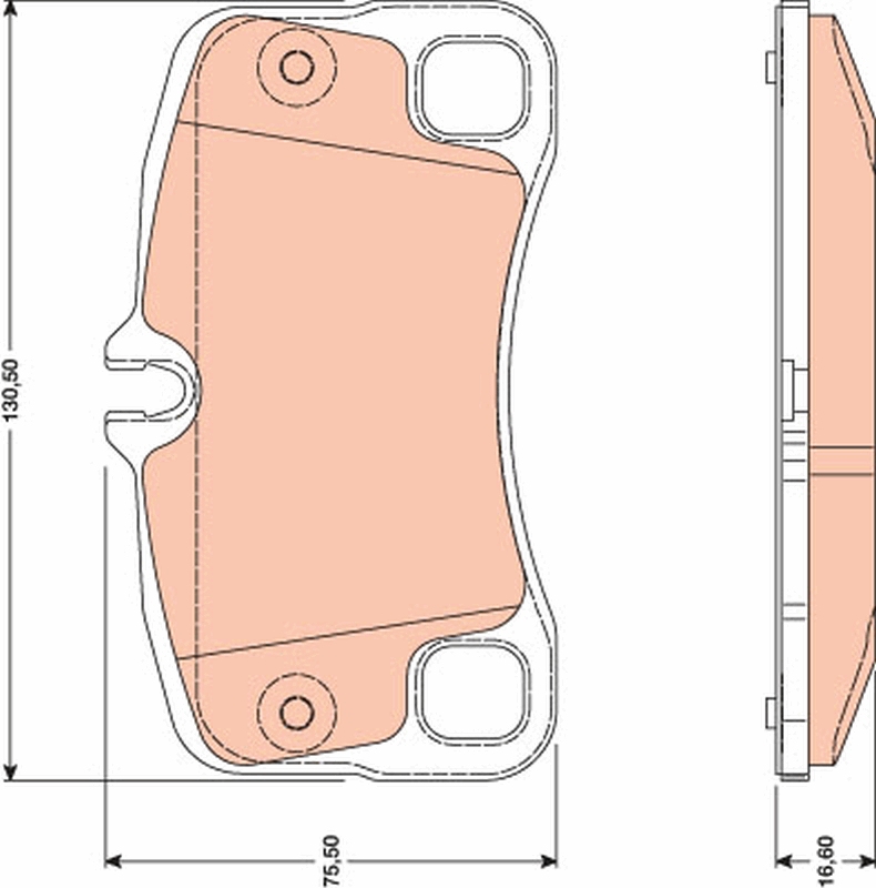 TRW Bremseklodser gdb1792 for PORSCHE