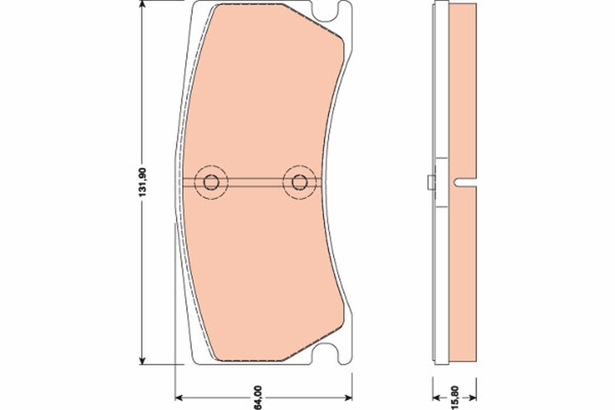 TRW Bremseklodser gdb1801 for JAGUAR