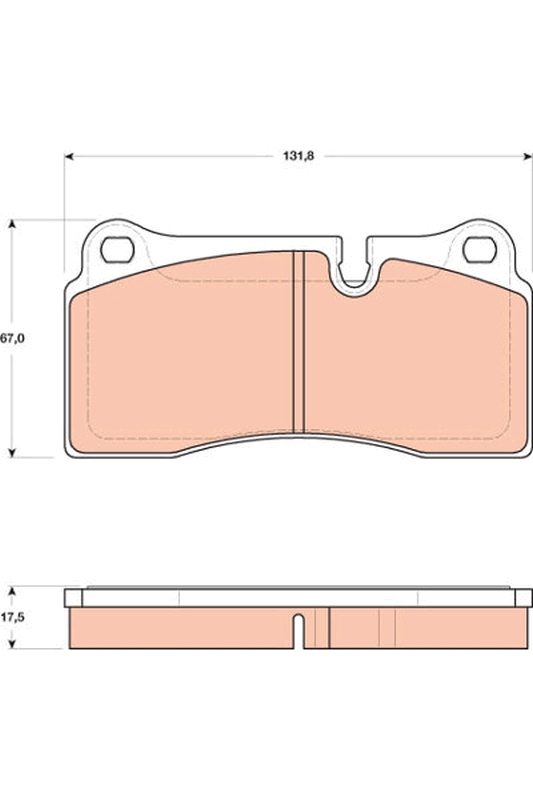 TRW Bremseklodser gdb1816 for BMW AUDI