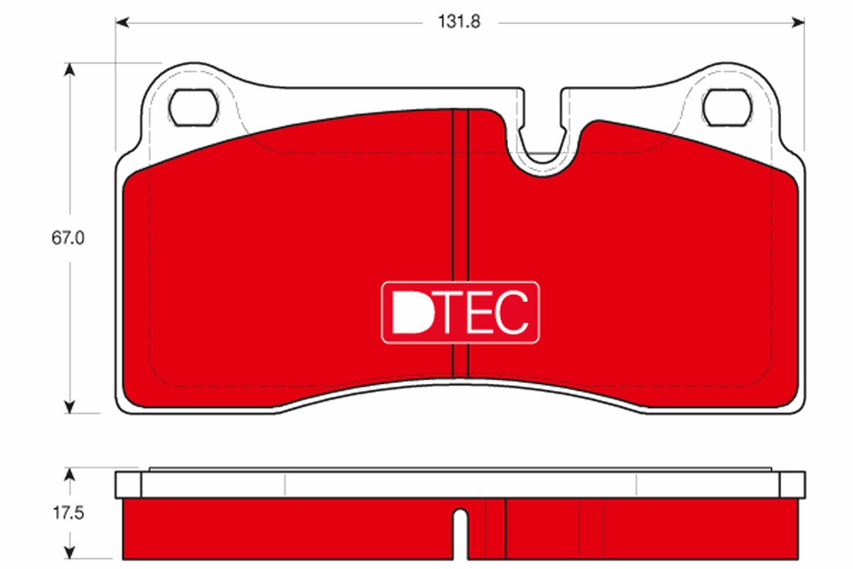 TRW Bremseklodser gdb1816dte for AUDI
