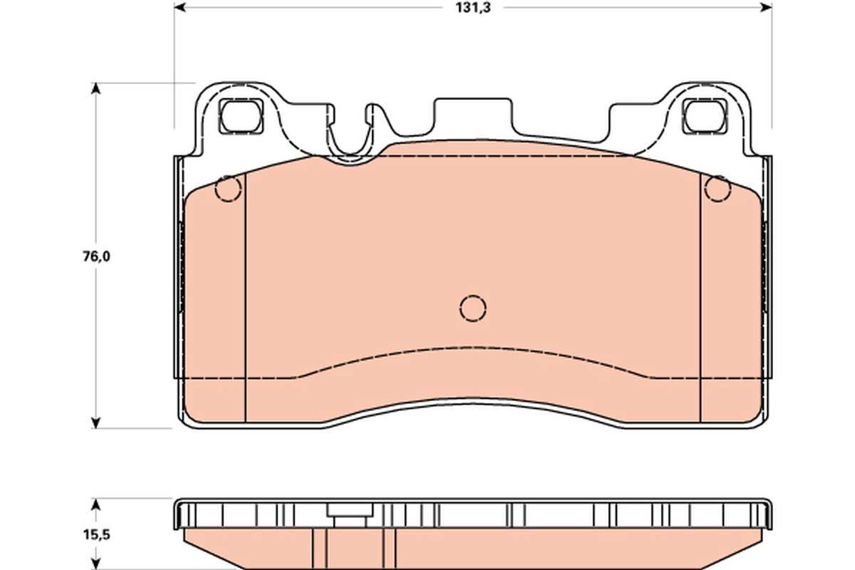 TRW Bremseklodser gdb1906 for MERCEDES-BENZ