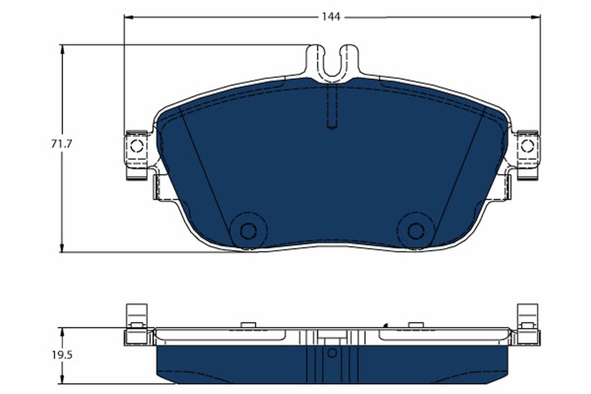TRW Bremseklodser gdb1932bte for MERCEDES-BENZ