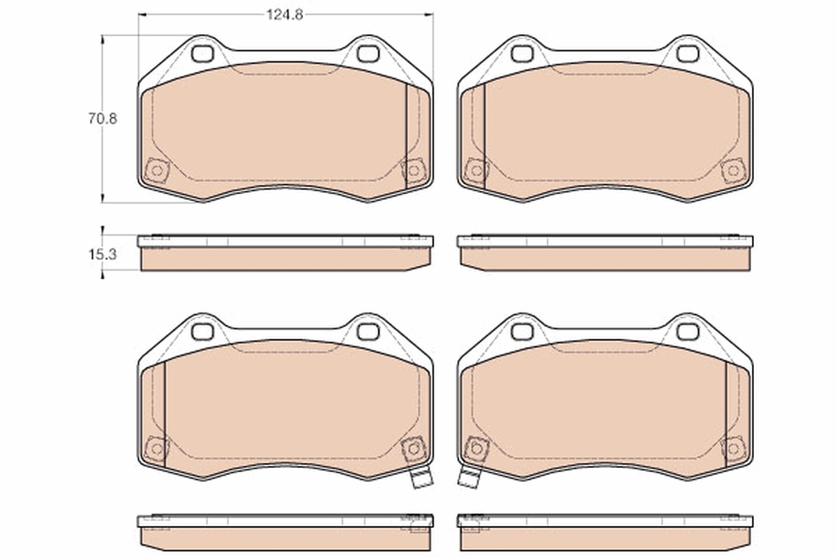 TRW Bremseklodser gdb1979 for VAUXHALL ABARTH