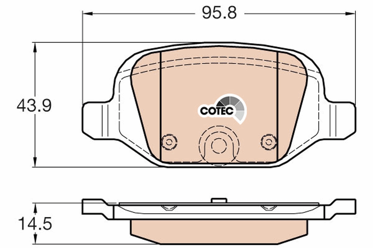 TRW Bremseklodser gdb1981 for FIAT