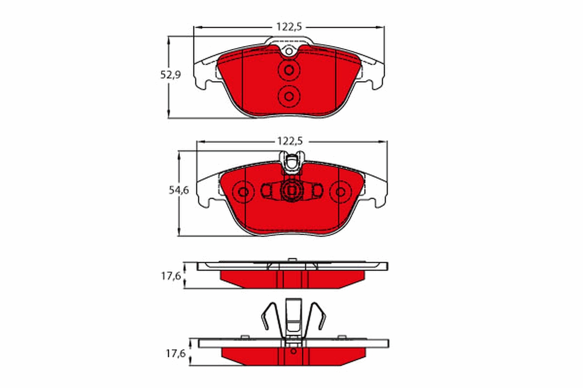 TRW Bremseklodser gdb2051dte for MERCEDES-BENZ
