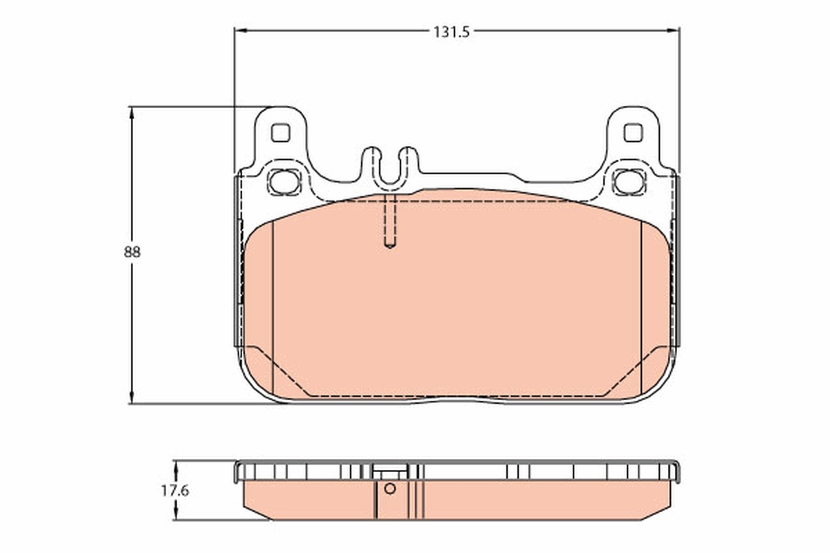 TRW Bremseklodser gdb2118 for MERCEDES-BENZ DAIMLER