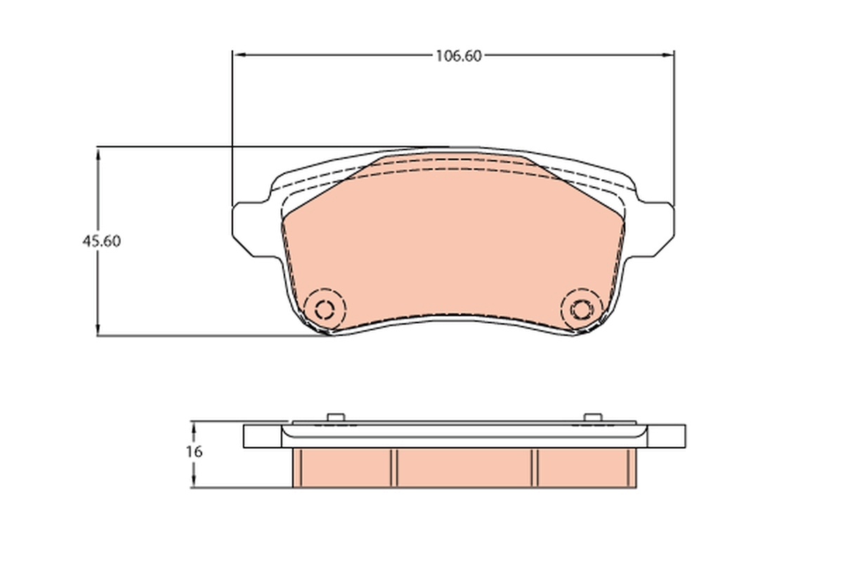 TRW Bremseklodser gdb2136 for RENAULT