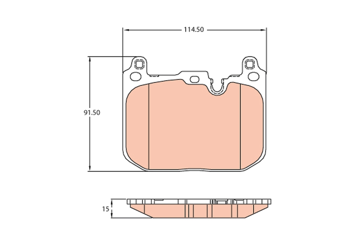 TRW Bremseklodser gdb2137 for MINI