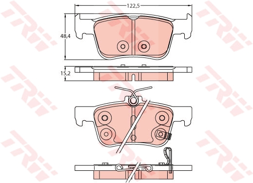 TRW Bremseklodser gdb2252 for HONDA