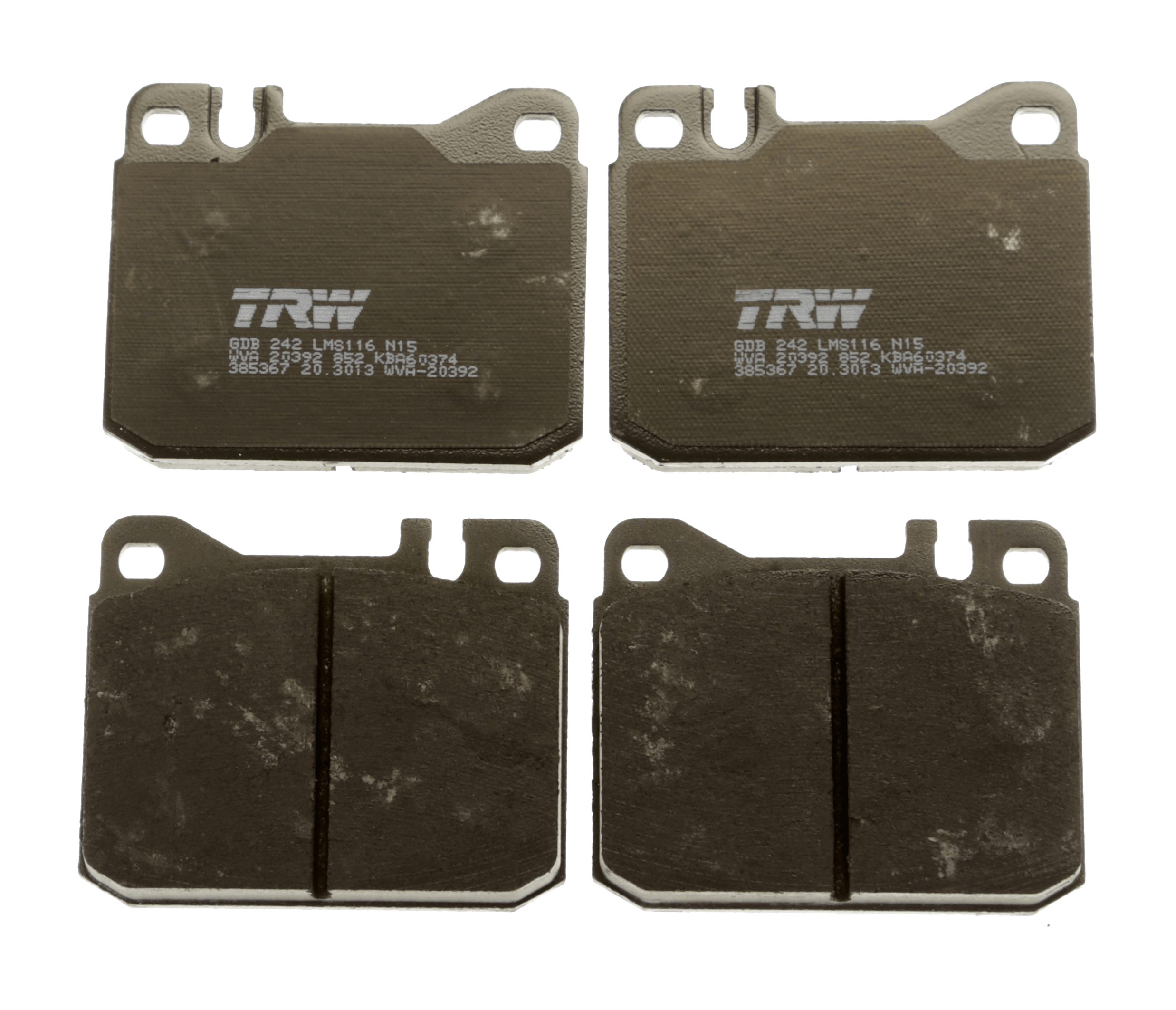 TRW Bremseklodser gdb242 for MERCEDES-BENZ DAIMLER