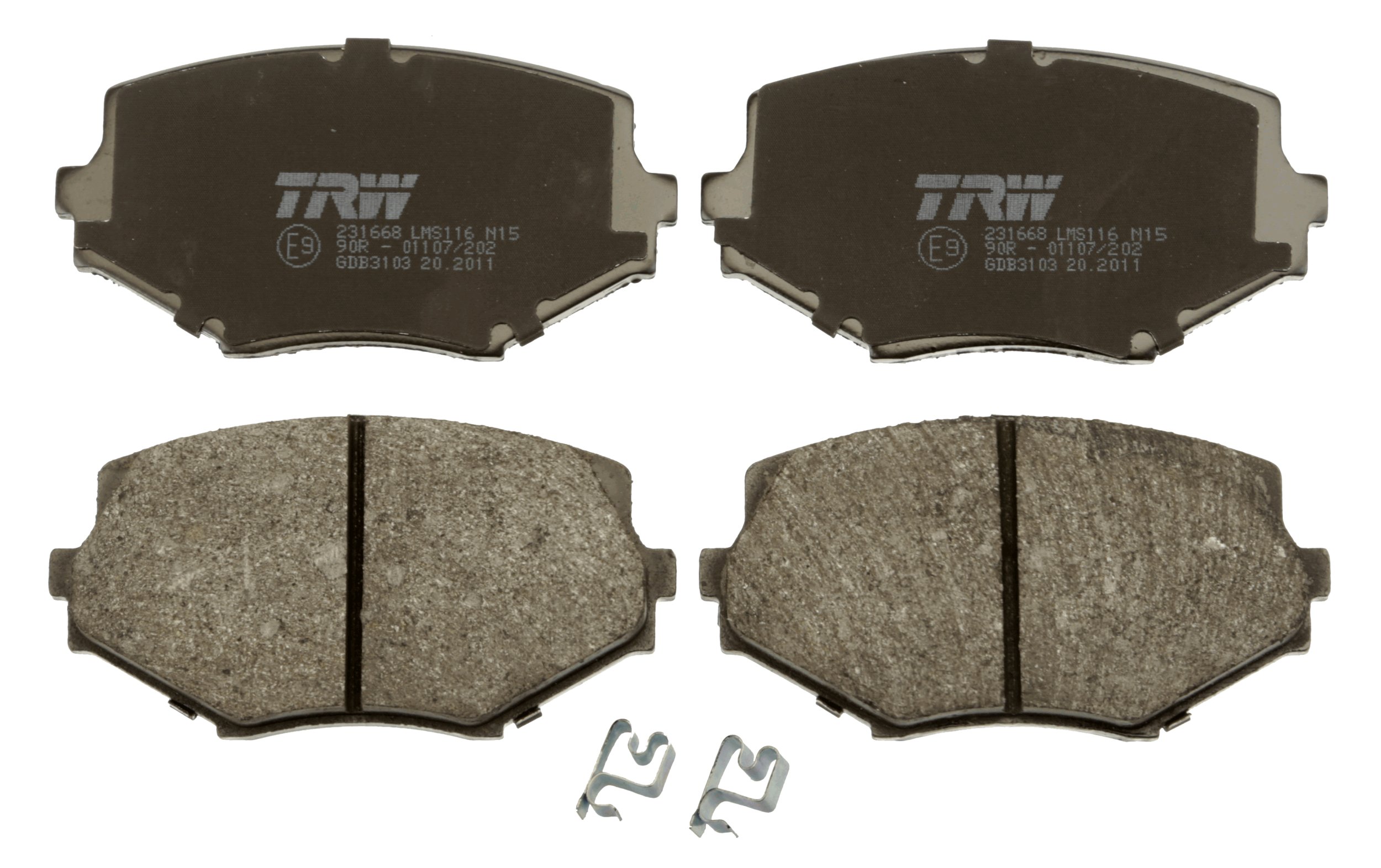 TRW Bremseklodser gdb3103 for MAZDA