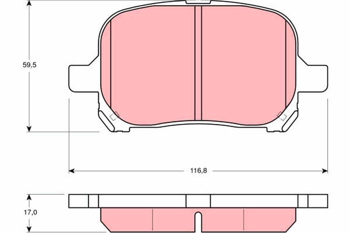 TRW Bremseklodser gdb3152 for TOYOTA LEXUS