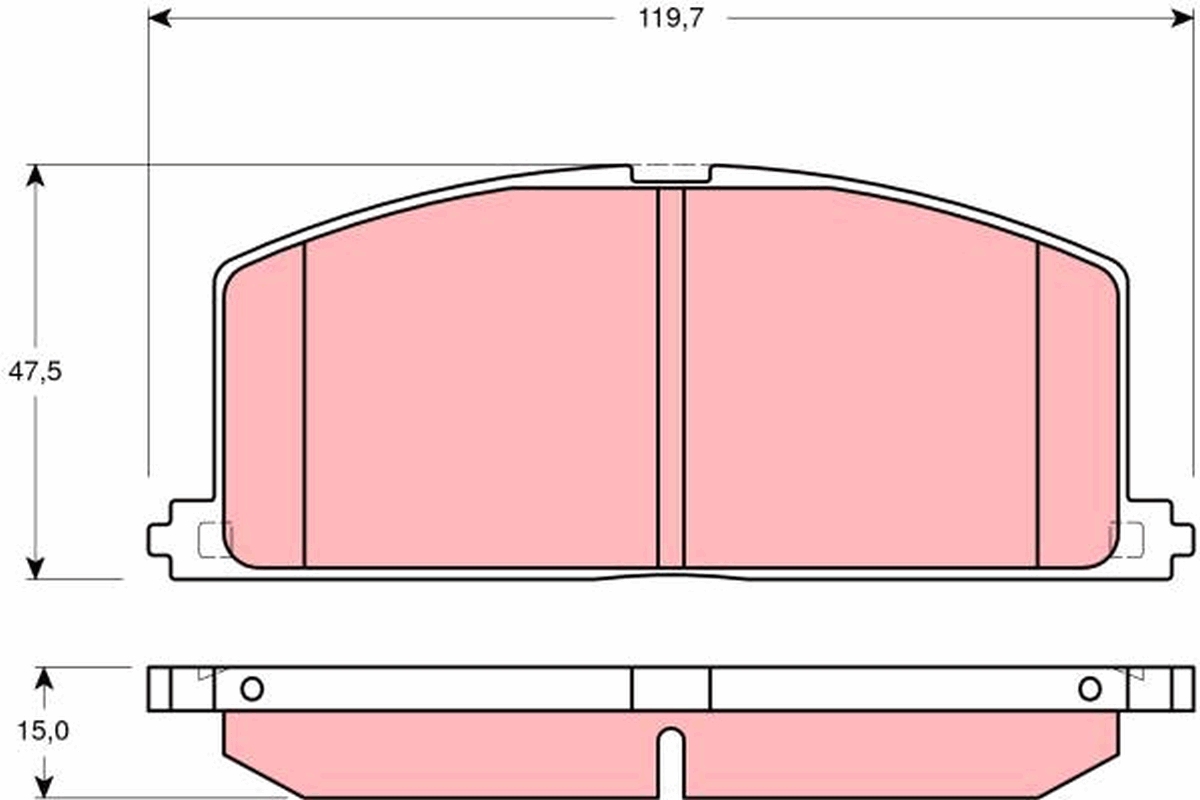 TRW Bremseklodser gdb3184 for TOYOTA