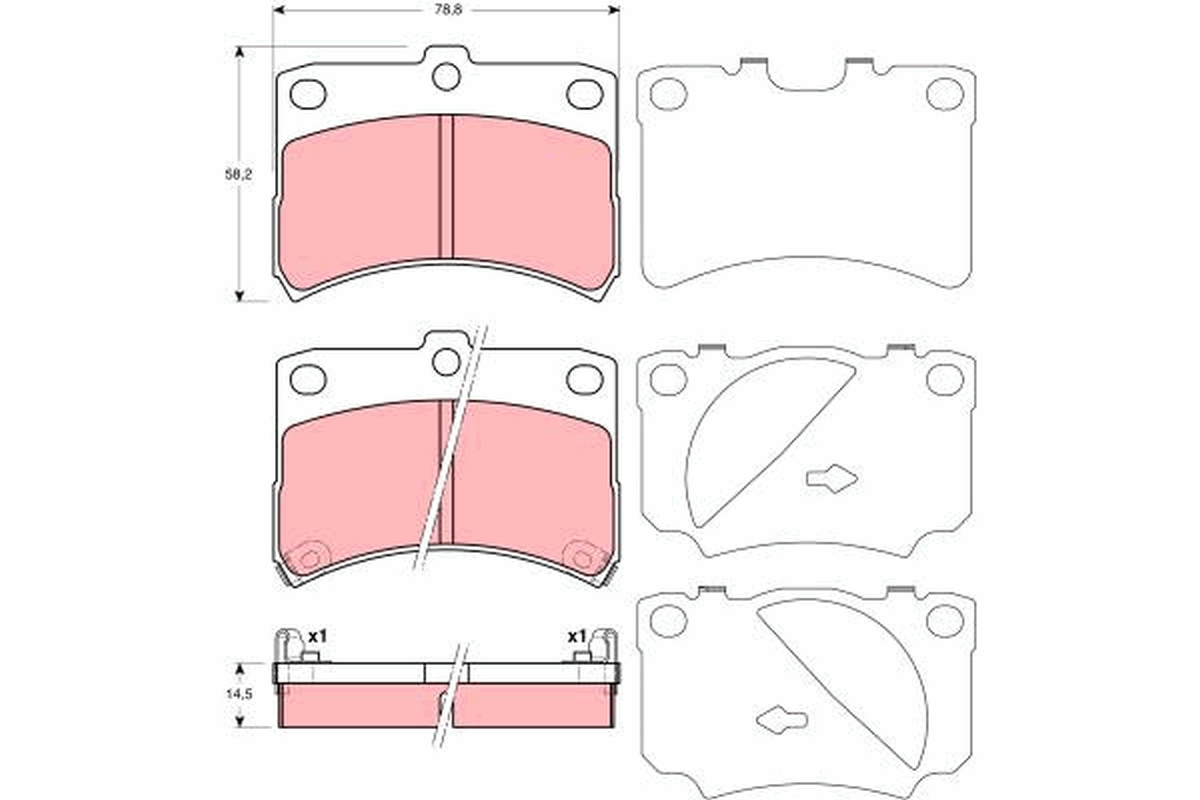 TRW Bremseklodser gdb3219 for DAIHATSU