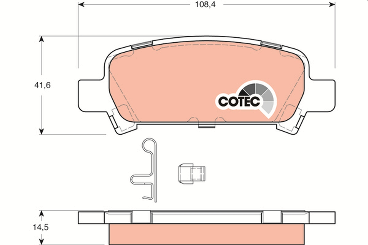 TRW Bremseklodser gdb3223 for SUBARU