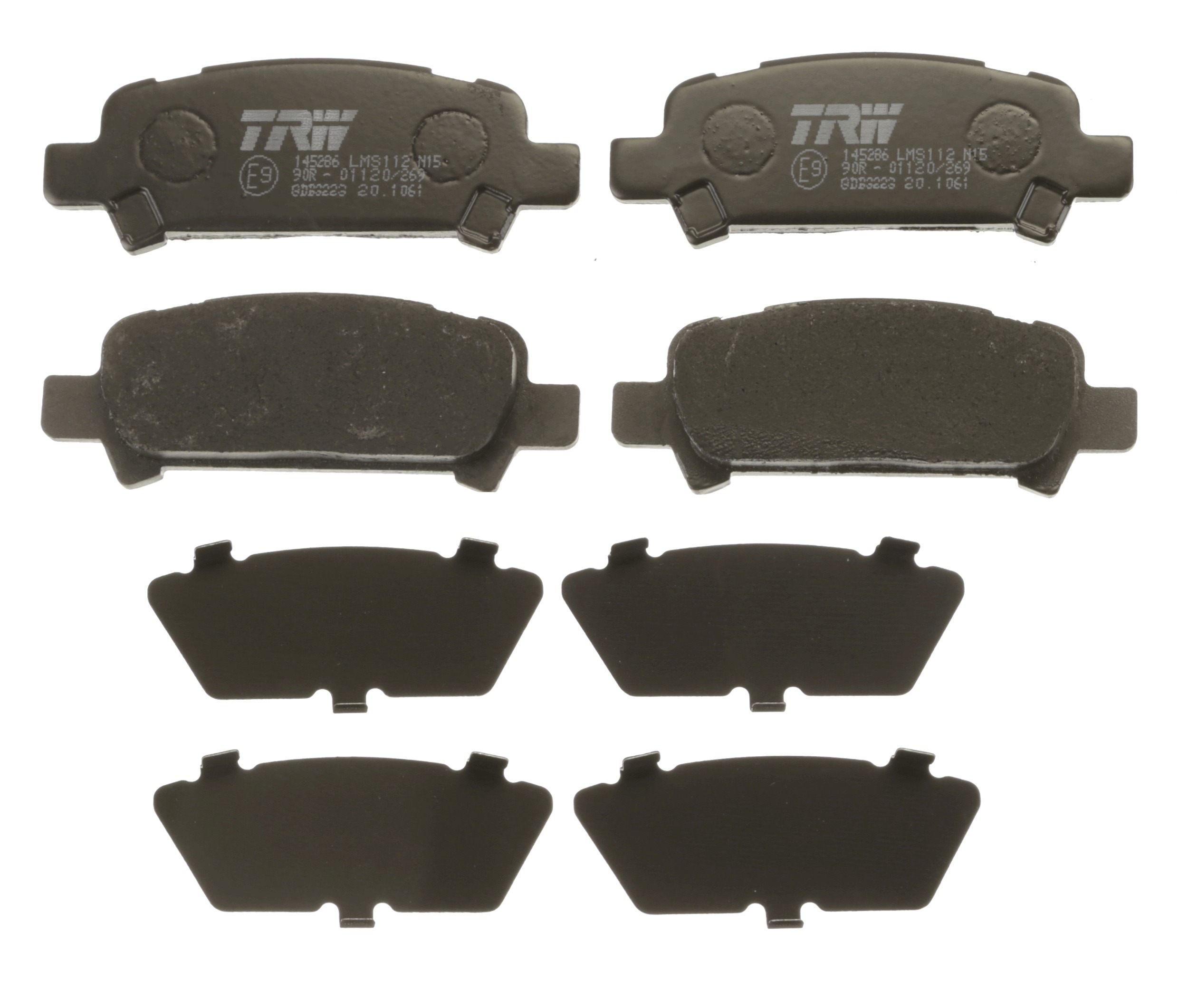 TRW Bremseklodser gdb3223 for SUBARU