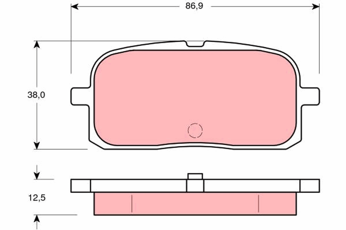 TRW Bremseklodser gdb3225 for TOYOTA