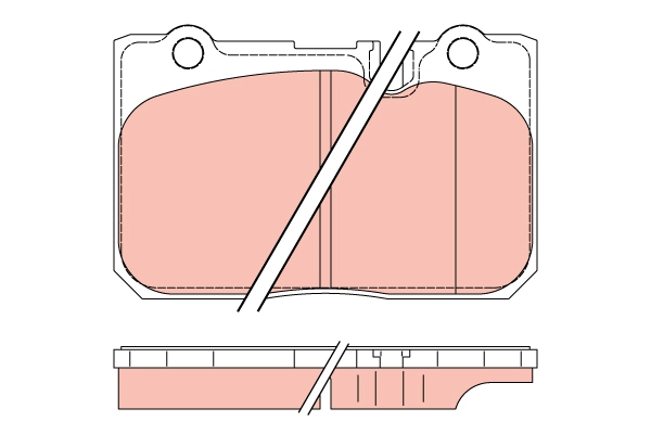TRW Bremseklodser gdb3226 for TOYOTA LEXUS
