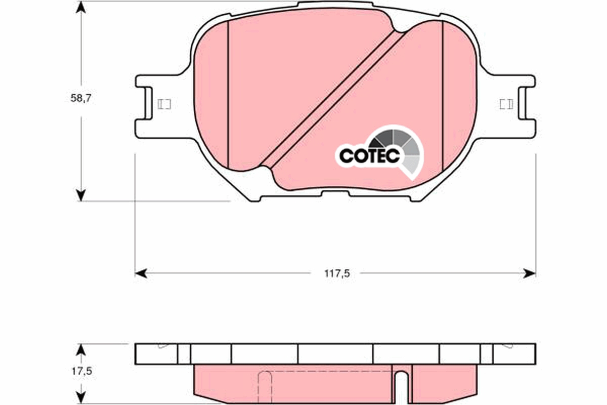 TRW Bremseklodser gdb3316 for TOYOTA SCION