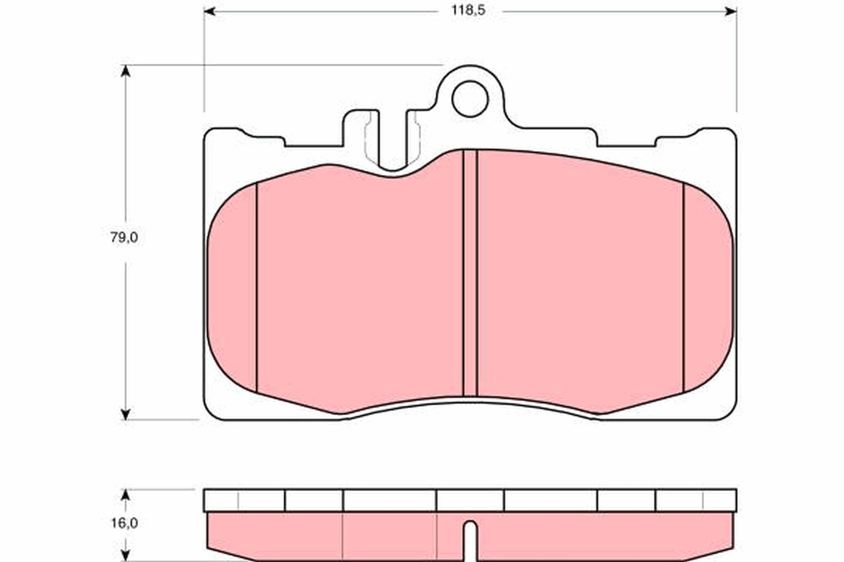 TRW Bremseklodser gdb3322 for LEXUS