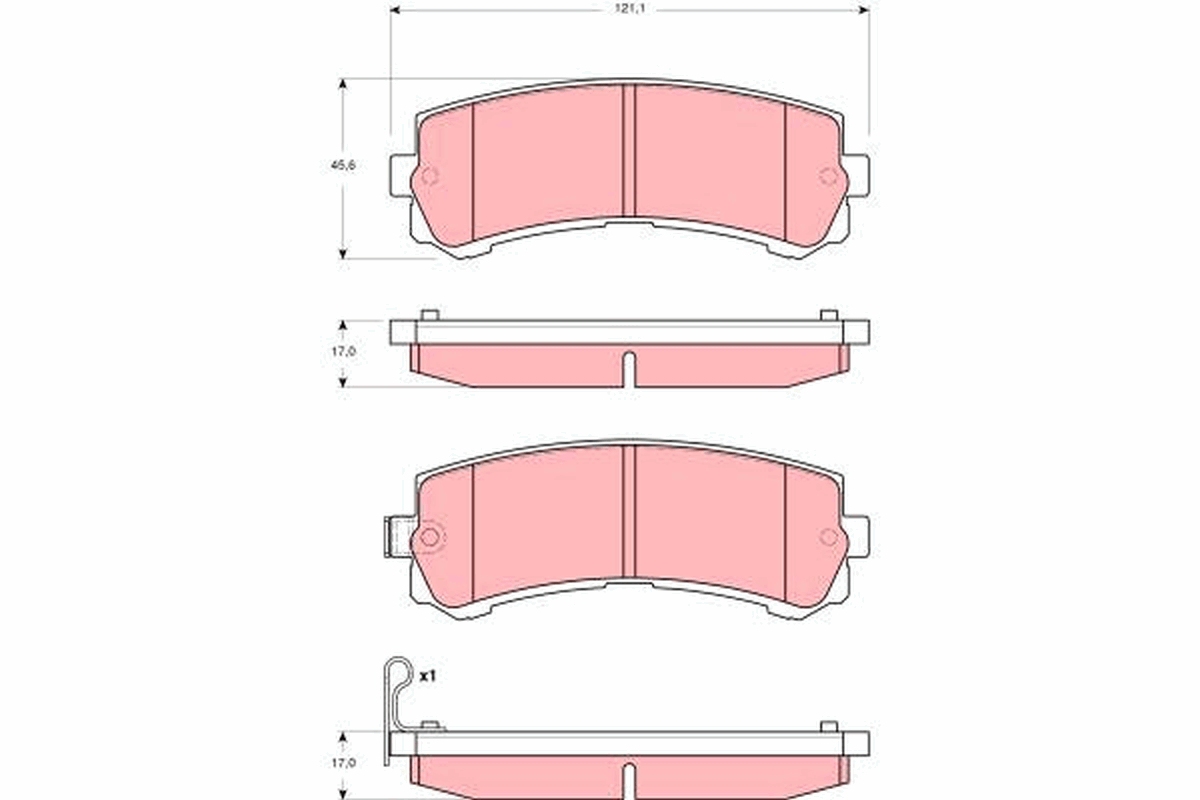 TRW Bremseklodser gdb3362 for NISSAN