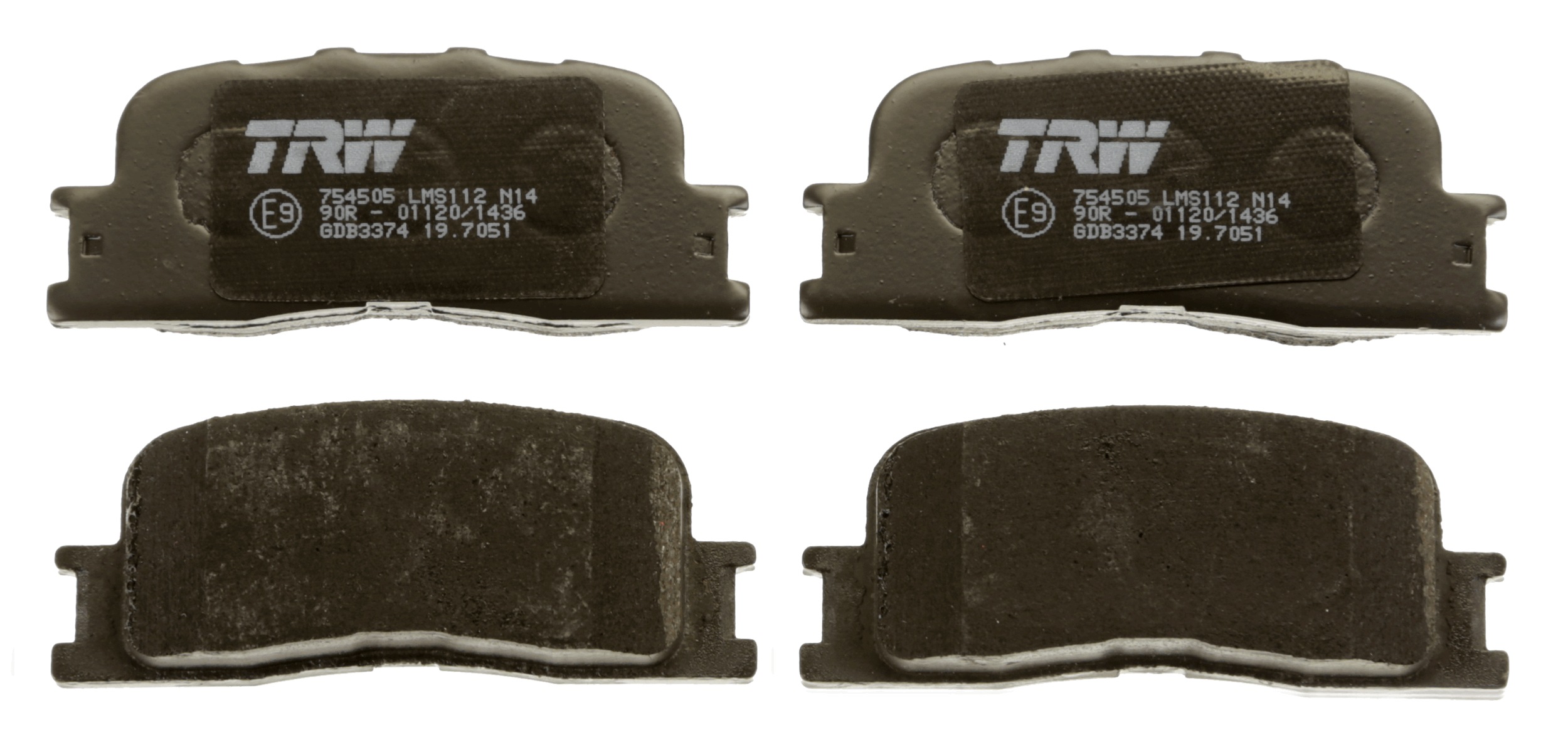 TRW Bremseklodser gdb3374 for LEXUS TOYOTA