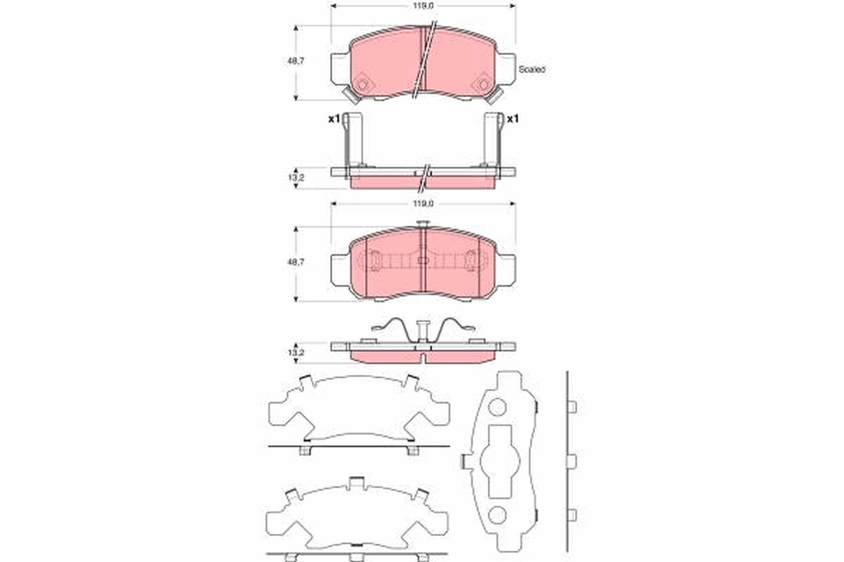 TRW Bremseklodser gdb3376 for HONDA