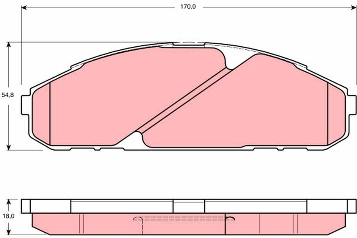 TRW Bremseklodser gdb3394 for NISSAN