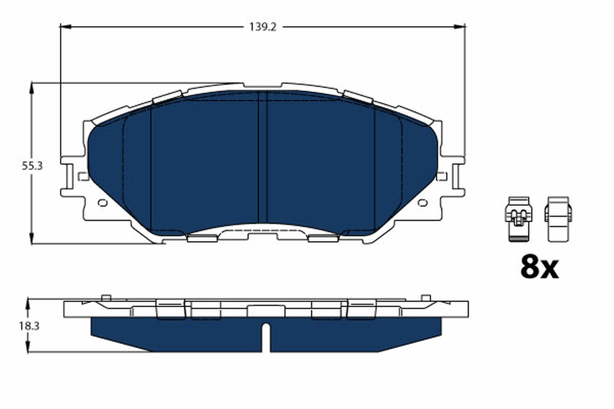 TRW Bremseklodser gdb3425bte for SCION