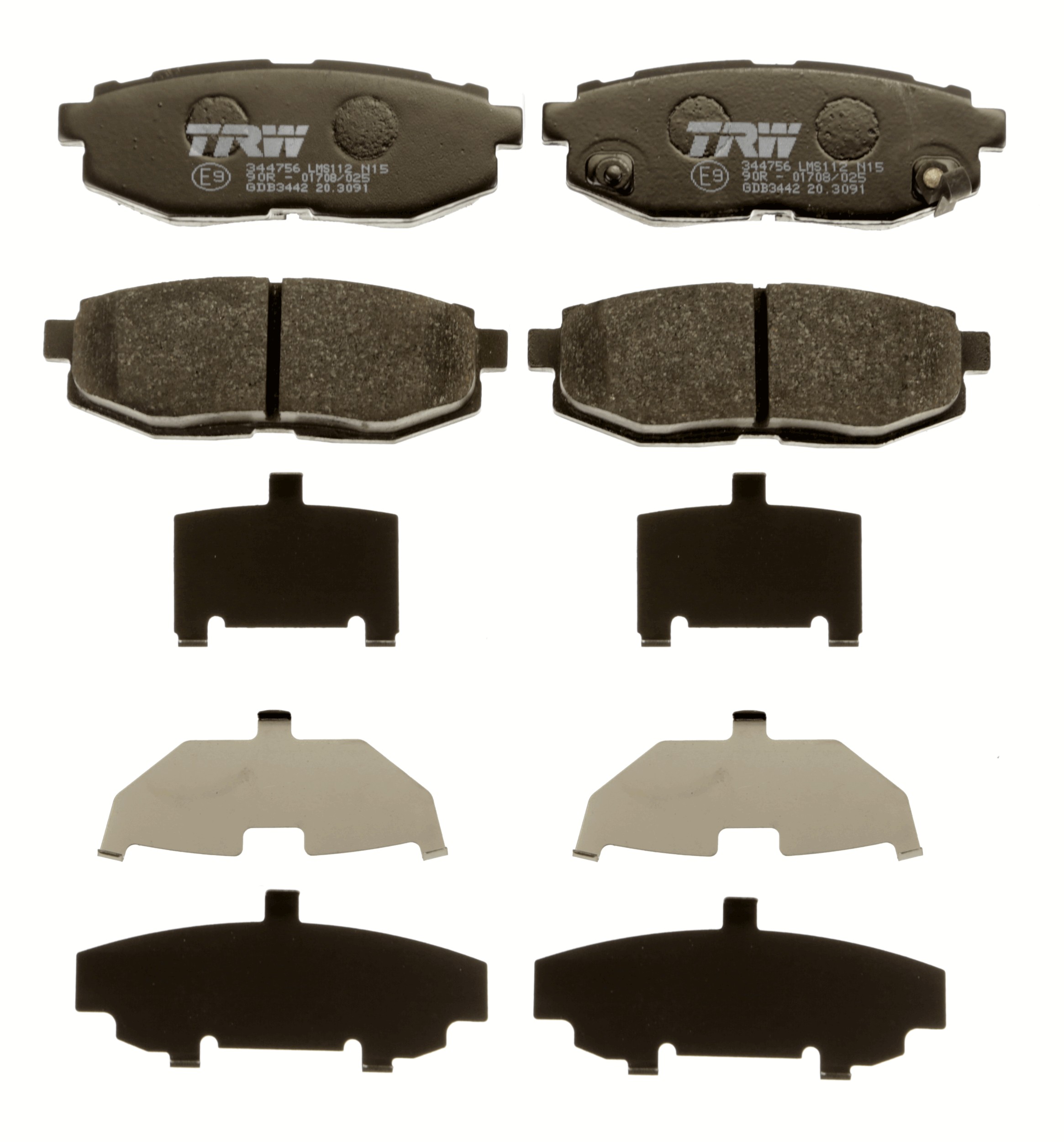 TRW Bremseklodser gdb3442 for SUBARU TOYOTA