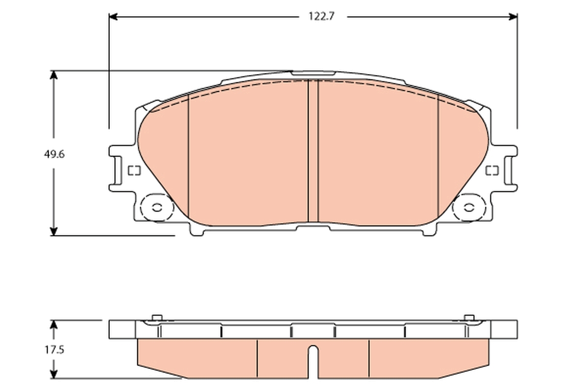 TRW Bremseklodser gdb3459 for TOYOTA GREAT WALL