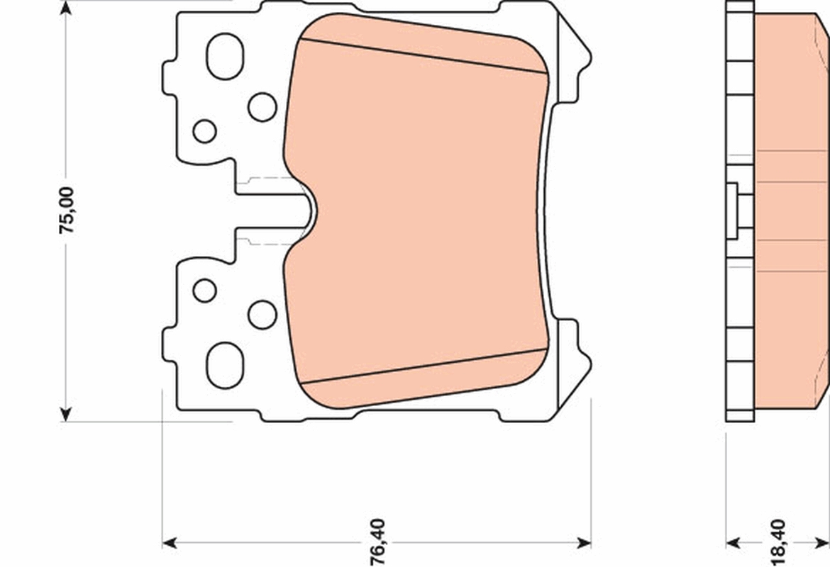 TRW Bremseklodser gdb3475 for LEXUS