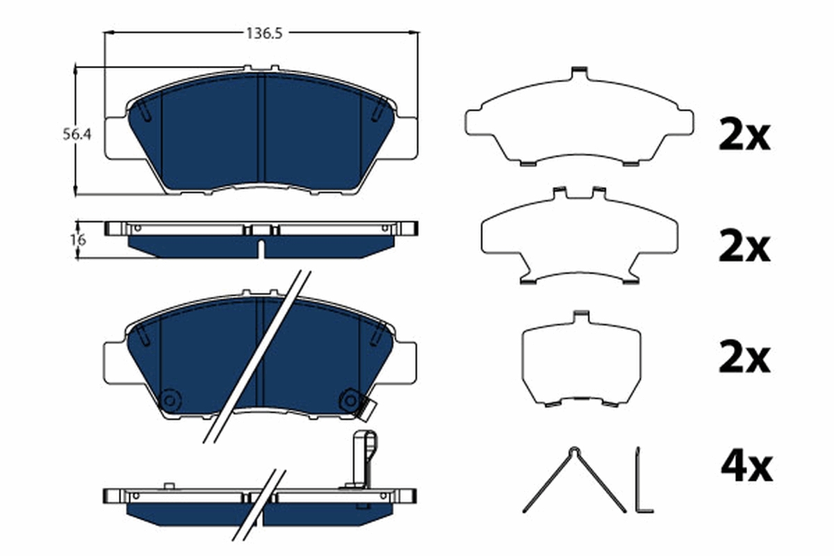 TRW Bremseklodser gdb3493bte for HONDA