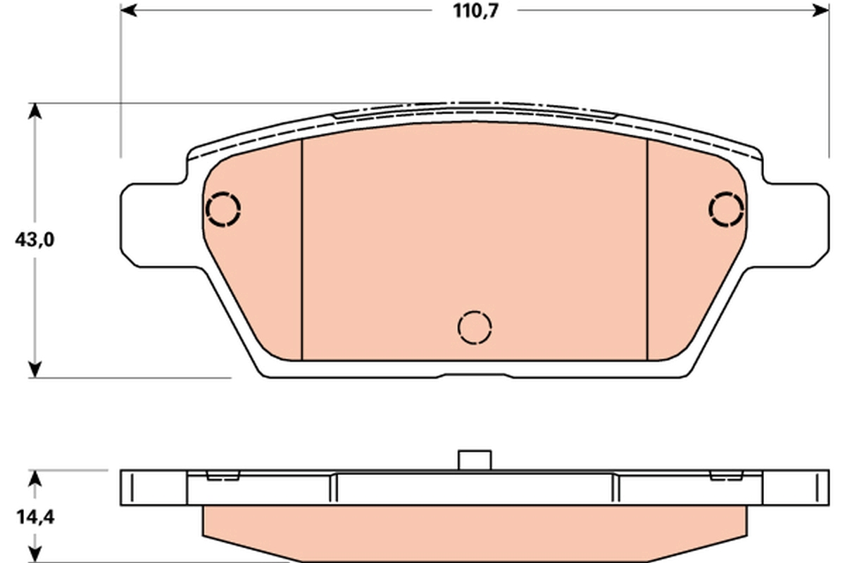 TRW Bremseklodser gdb3517 for MAZDA