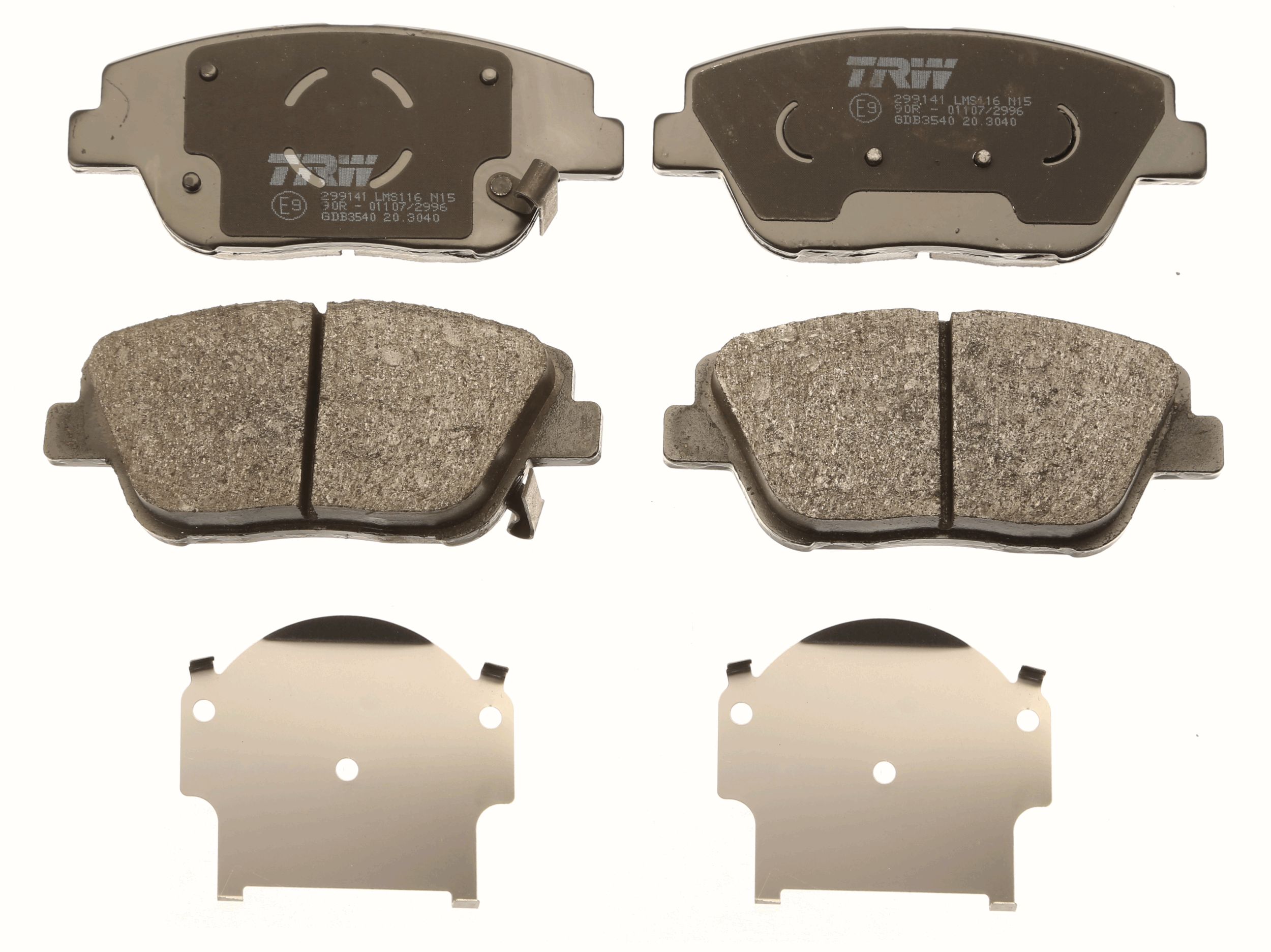 TRW Bremseklodser gdb3540 for KIA