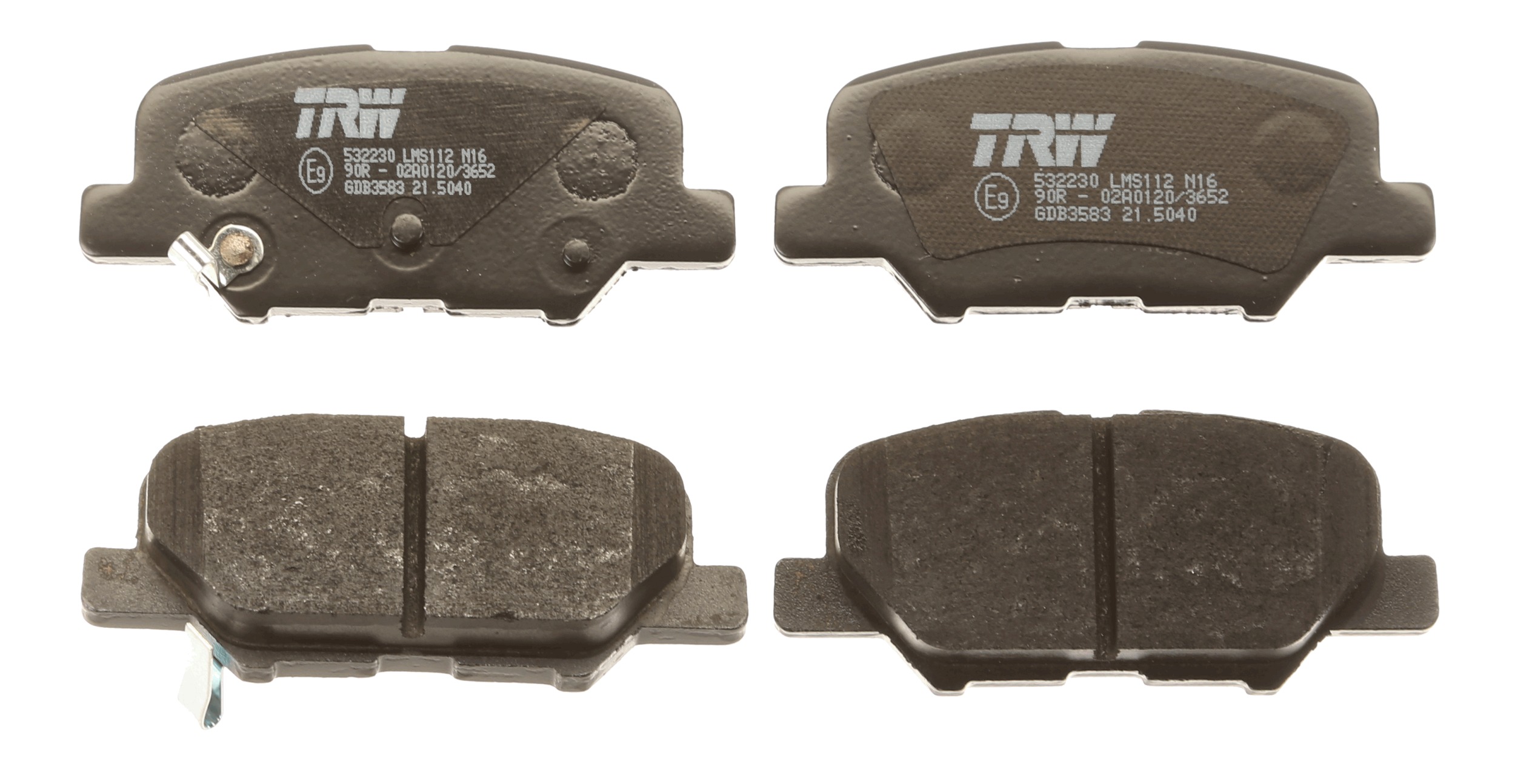 TRW Bremseklodser gdb3583 for PEUGEOT MAZDA MITSUBISHI
