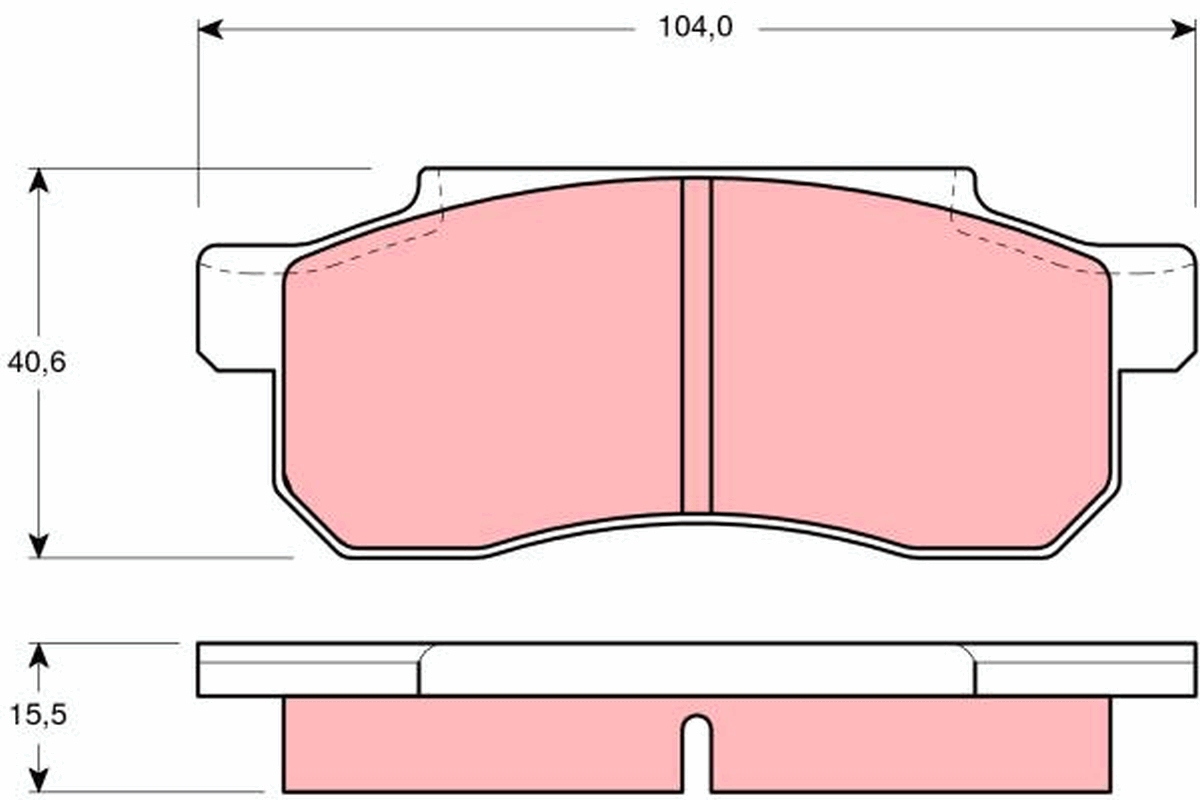 TRW Bremseklodser gdb361 for HONDA