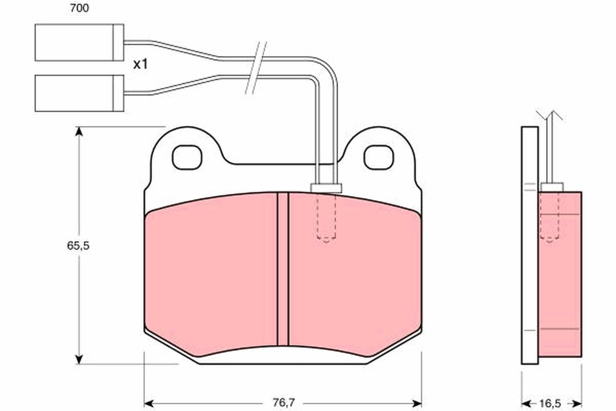 TRW Bremseklodser gdb364 for ALFA ROMEO