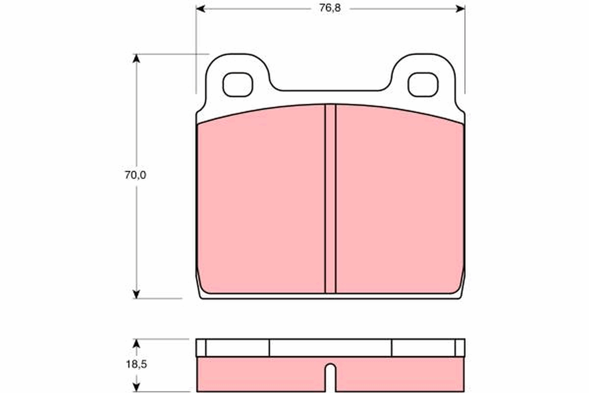 TRW Bremseklodser gdb407 for VW
