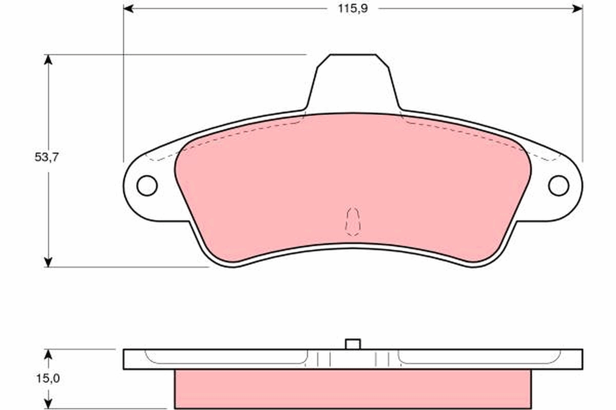 TRW Bremseklodser gdb4084 for FORD FORD USA