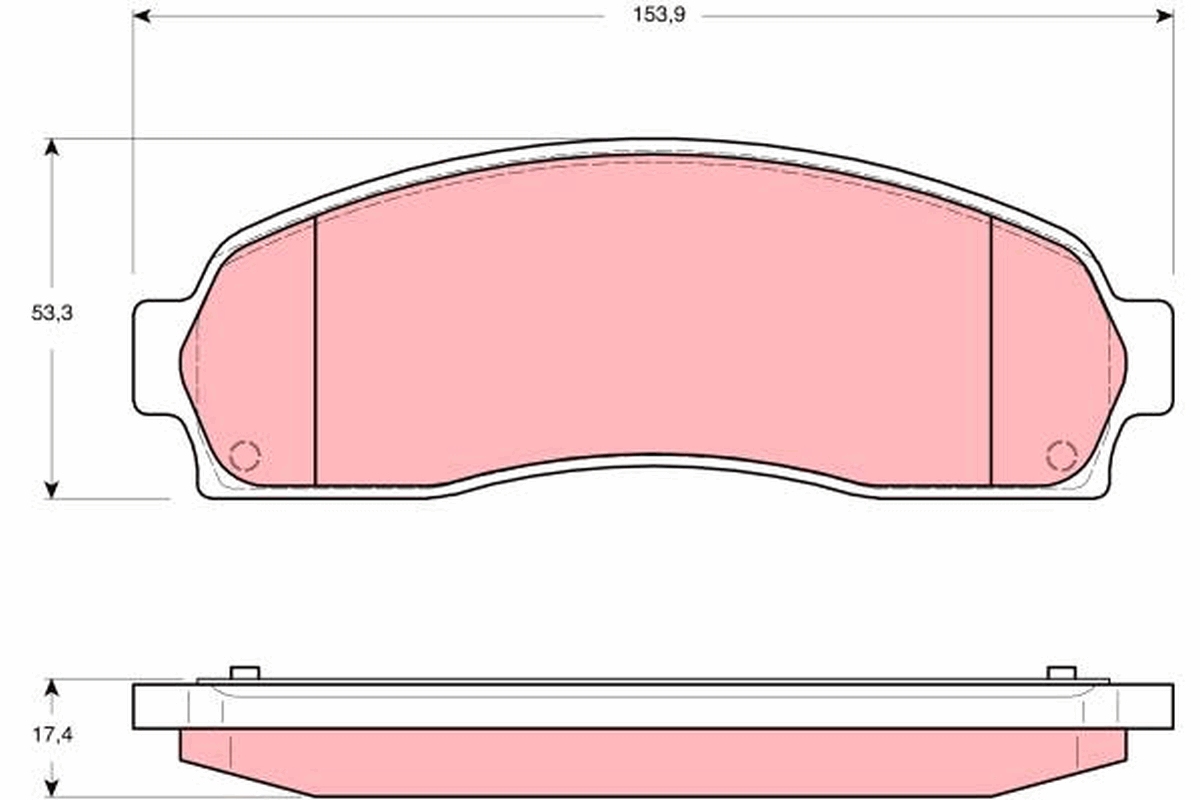 TRW Bremseklodser gdb4131 for CHEVROLET FORD USA MAZDA