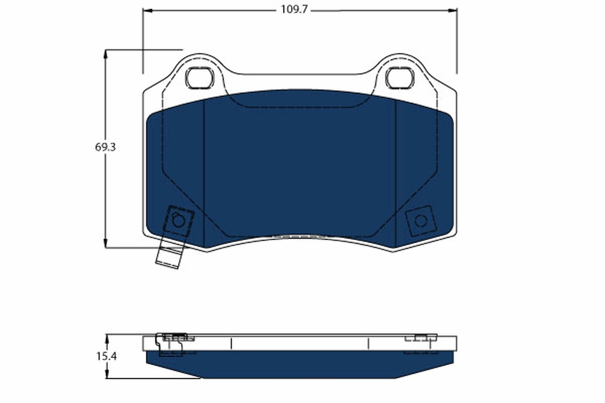 TRW Bremseklodser gdb4171bte for TESLA