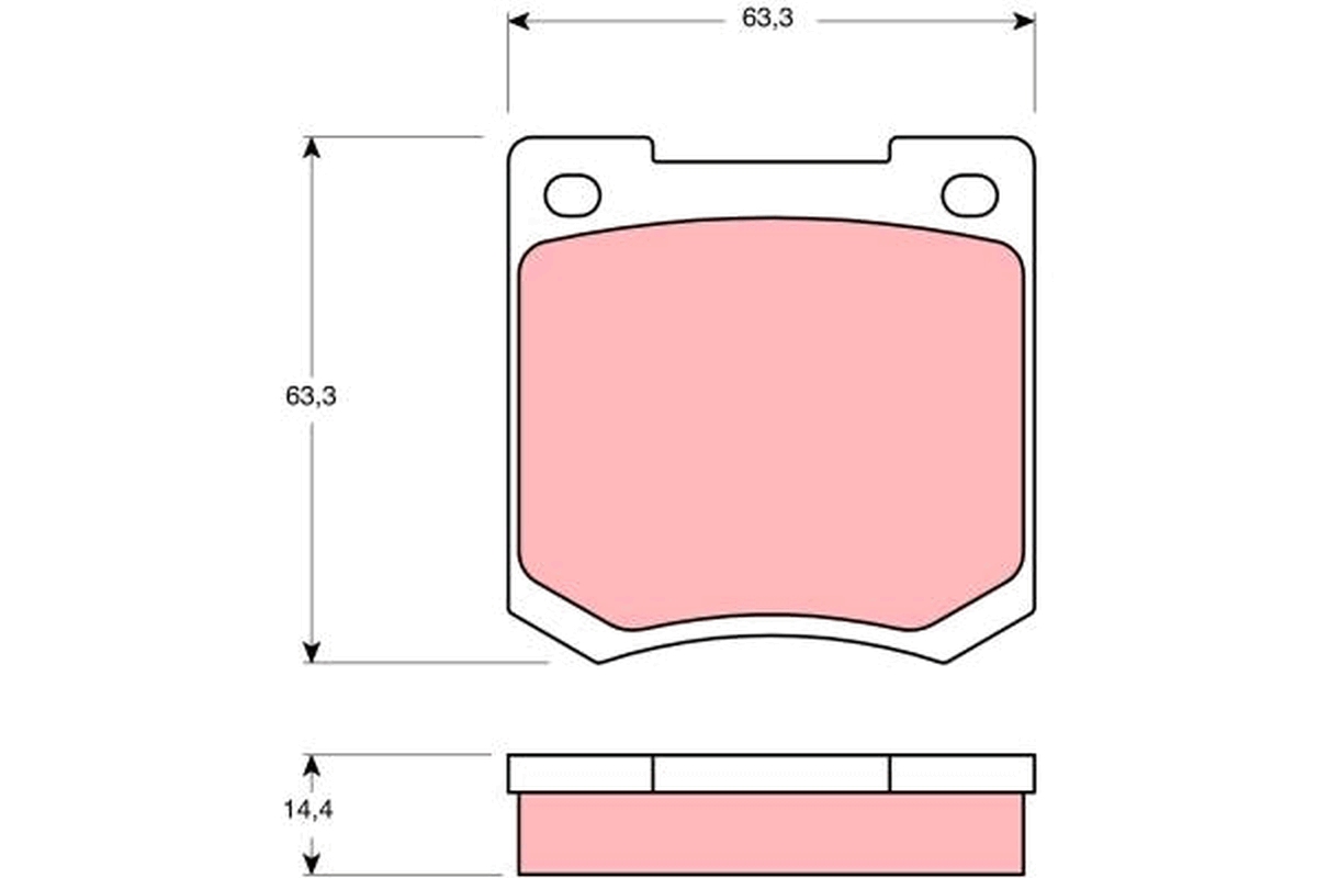 TRW Bremseklodser gdb535 for VAUXHALL FORD VOLVO ROVER JENSEN TRIUMPH