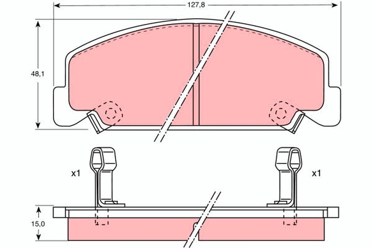TRW Bremseklodser gdb764 for HONDA