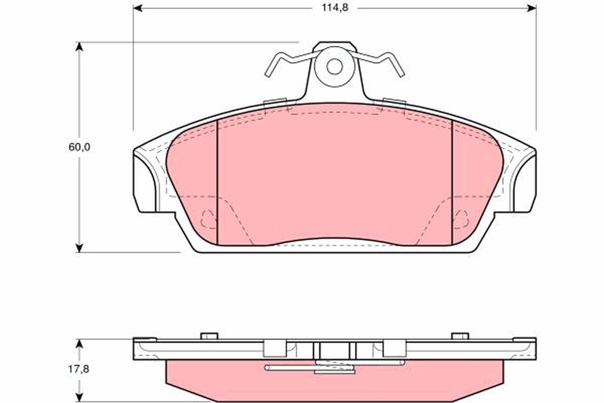 TRW Bremseklodser gdb859 for MG ROVER