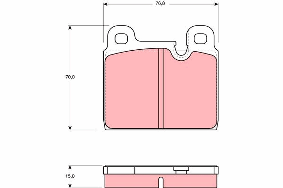 TRW Bremseklodser gdb918 for PORSCHE