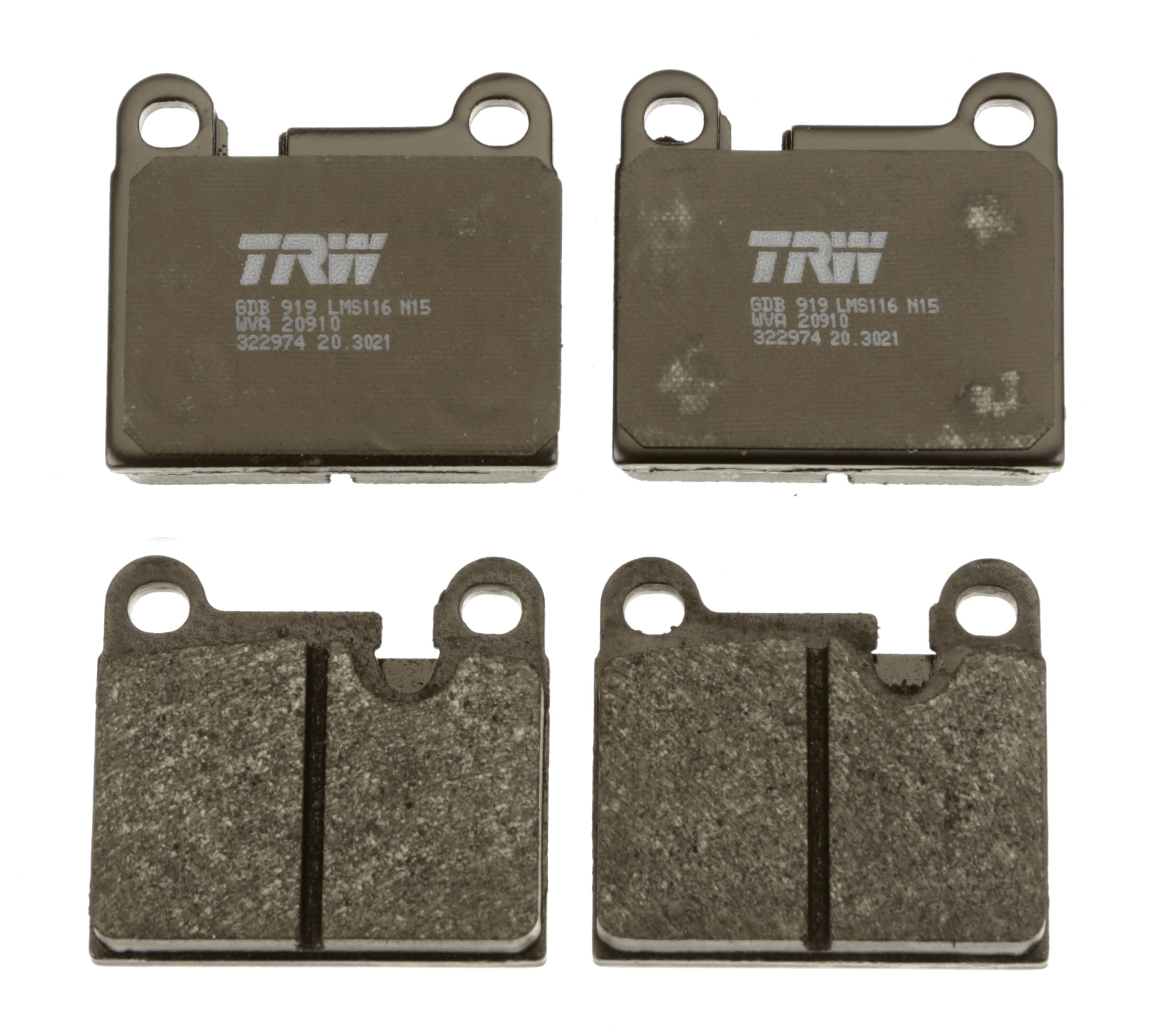 TRW Bremseklodser gdb919 for PORSCHE