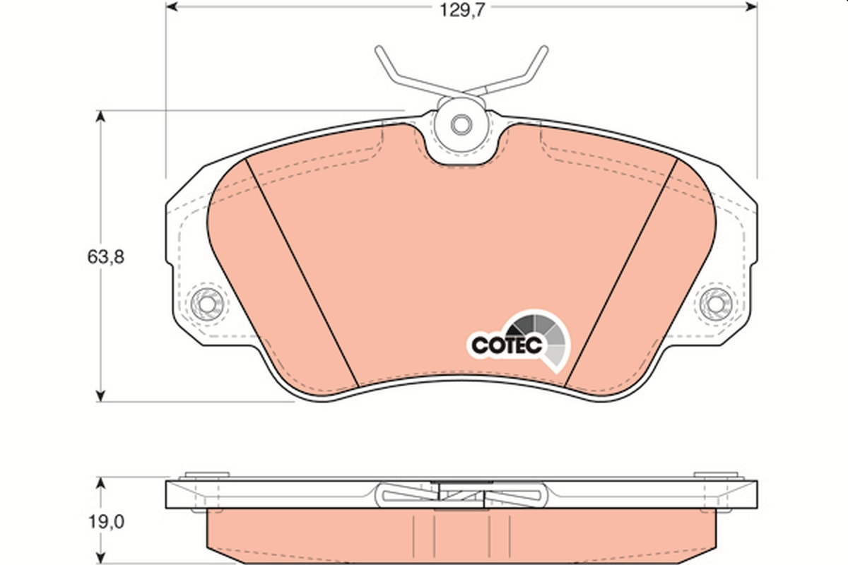 TRW Bremseklodser gdb957 for OPEL VAUXHALL CADILLAC